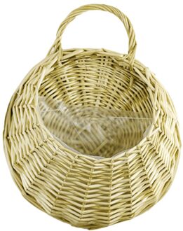 Rieten Opknoping Mand Handgemaakte Stro Bloempot Rotan Muur Opknoping Bloempot Huis Tuin Decor Multifunctionele Opslag Mand 02