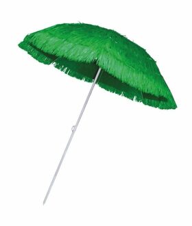 Rieten strand parasol groen