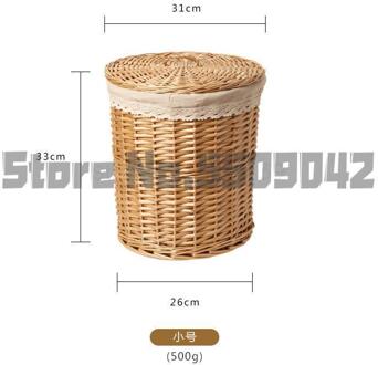 Rieten Vuile Kleren Opslag Mand Mand Kleren Kleding Frame Opslag Opbergdoos Pot Winkel Weven Kleding 33x31x26CM 2