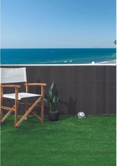 Rietscherm Recycane - Synthetisch - Antraciet - 100x300cm