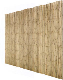 Rietscherm/rietmat - L300 x H100 cm - bruin - tuinscherm