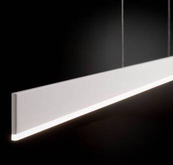 Riga LED hanglamp, 160 cm mat wit