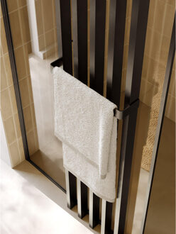 Riho Define Deco Screen - met handdoekrek - Gunmetal mat G010007303 Gunmetal mat (antraciet)