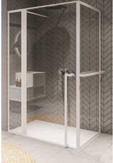 Riho Douchecabine Riho Lucid XL GD203 Omkeerbaar Verstelbaar Aluminium 200x110x90 cm Mat Zwart