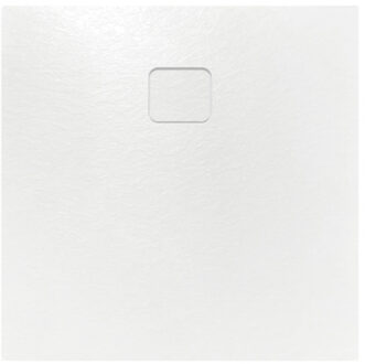 Riho Douchevloer Riho Basel Slate 100x100 cm Incl. Afvoercover Mat Wit