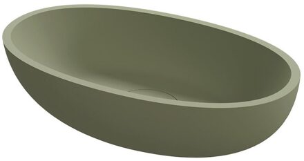 Riho Escala Waskom Solid Surface 55x32x15cm mat moss green (groen) W030001Z22