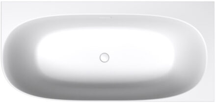 Riho Half Vrijstaand Ligbad Riho Phatos Corner 170x80x57 cm Links Incl. Pop Up Waste, Sifon en Afvoer Mat Wit