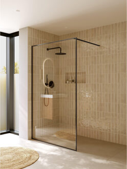 Riho Inloopdouche Riho Define 400 Mat Gunmetal 120x200 cm Incl. Stabilisatiestang