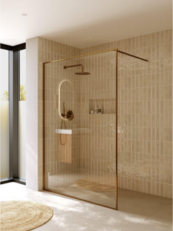 Riho Inloopdouche Riho Define 400 Mat Koper 140x200 cm Incl. Stabilisatiestang