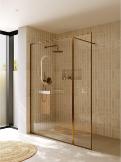 Riho Inloopdouche Riho Define 400 Mat Koper 160x200 cm (120 + 40) Incl. Stabilisatiestang