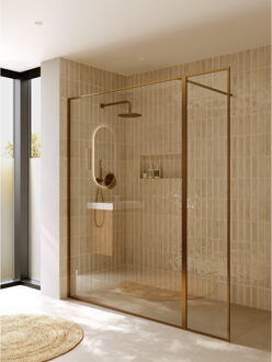 Riho Inloopdouche Riho Define 400 Mat Koper 180x200 cm (140 + 40) Incl. Stabilisatiestang