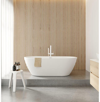 Riho Inspire 180x80 Velvet White B085001105 Wit velvet mat