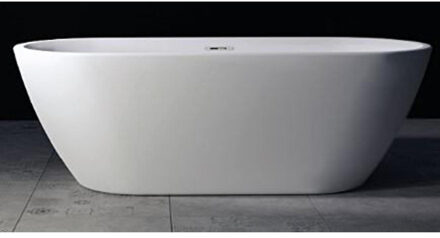 Riho Inspire vrijstaand bad - 180x80cm - met chromen badvuller - acryl wit glans B085004005
