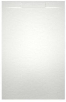 Riho Isola Douchevloer 100x80x3cm Kunstmarmer Leisteen structuur mat wit D007005105 Wit mat