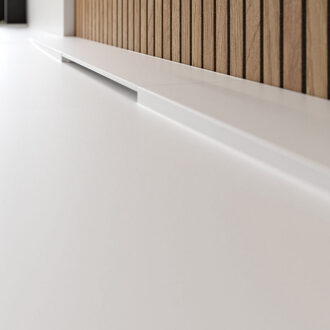 Riho Isola Douchevloer 140x80x3cm Kunstmarmer Leisteen structuur mat wit D007009105 Wit mat