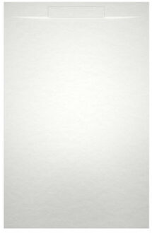 Riho Isola Douchevloer 140x90x3cm Kunstmarmer Leisteen structuur mat wit D007017105 Wit mat