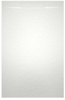 Riho Isola Douchevloer 90x80x3cm Kunstmarmer Leisteen structuur mat wit D007003105 Wit mat