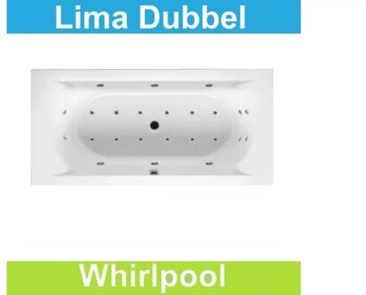 Riho Ligbad Riho Lima 200 x 90 cm Whirlpool Dubbel systeem Riho