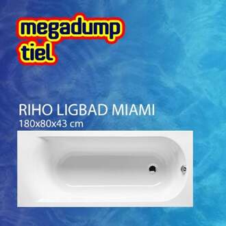 Riho Ligbad Riho Miami 180 cm x 80 cm acryl glanswit