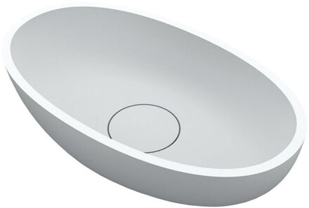 Riho Waskom Riho Escala Opbouw Ovaal 55x32 cm Mat Wit