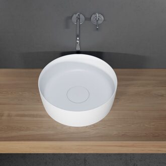 Riho Waskom Riho Thin Opbouw Rond 41.8 cm Mat Wit