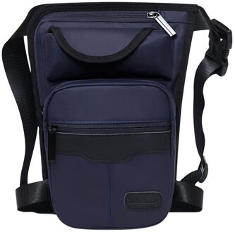 Rijden Beenzak Stijlvolle En Multifunctionele Waterdichte Outdoor Taille Verpakking Mannen Sport Borst Tas Schouder Tas # BL4 Blauw