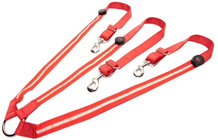 Rijden Veiligheid Halsters Apparatuur Led Paard Harnas Halsbanden Lichtgevende Lichten Paard Voor Huishoudelijke Dier Paard Decoratie Rood