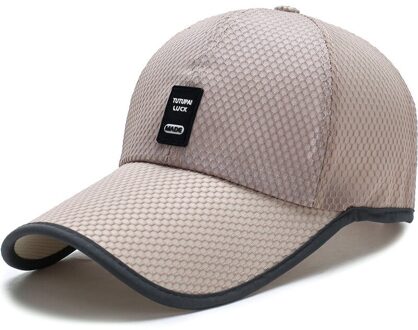 Rijden Vissen Vizieren Cap Ademend Mesh Sport Zomer Hoed Tennis Golf Caps Vrouwen Mannen Streetwear Uv Bescherming Panama Beige