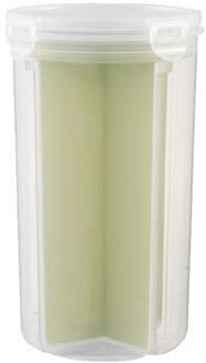 Rijst Bonen Stoarge Pot Met Seal Cover 4 Roosters Koelkast Voedsel Behoud Container Plastic Keuken Opbergdoos #25 F