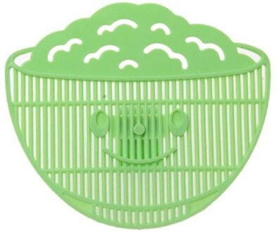 Rijst Wassen Filtering Baffle Zeef Bonen Erwten Wassen Filter Afvoer Board Clip-On Rijst Reiniging Zeef Gadget Keuken Accessoires groen