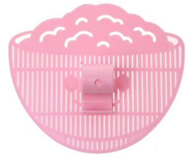 Rijst Wassen Filtering Baffle Zeef Bonen Erwten Wassen Filter Afvoer Board Clip-On Rijst Reiniging Zeef Gadget Keuken Accessoires roze
