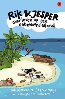 Rik en Jesper overleven op een onbewoond eiland -  Jesper Weijs, Rik Kleeven (ISBN: 9789043932042)