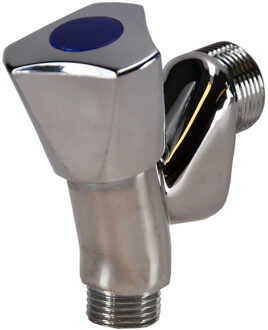 Riko Beluchterkraan Kiwa met Keerklep en Knop - Chroom