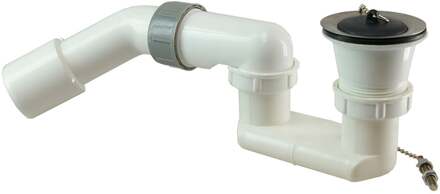 Riko Douchebaksifon met Plug - 1 1/2inch - PVC - Wit