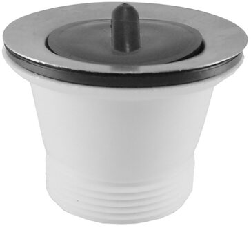 Riko Kunststof Plug Wit - 1½ inch x 70 mm - Met Ketting