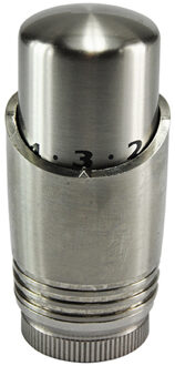 Riko Luxe Thermostaatknop M-30 Geborsteld Staal (RVS Look)