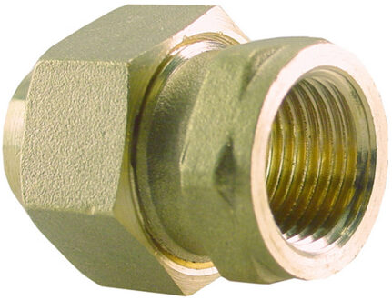 Riko Messing Soldeer 3-delige Rechte Koppeling 3/4 Binnendraads x 22