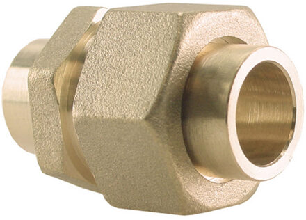 Riko Messing Soldeer 3-delige Rechte Koppeling Capilair x Capilair 22x22