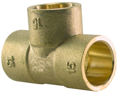 Riko Messing Soldeer T-Stuk 22x22x15