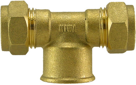 Riko P-717 Messing Knel T-Stuk 15x3/8 Binnendraads x 15