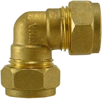 Riko P-801 Messing Knel Kniekoppeling 28x28