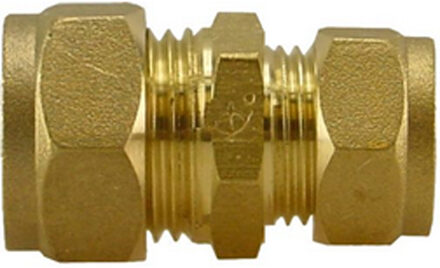 Riko P-901 Messing Knel Rechte Verloopkoppeling 22x15