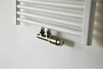 Riko Set Theromstatisch Onderblok Haaks-Rechts Geborsteld Staal