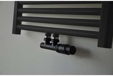 Riko Set Theromstatisch Onderblok Haaks-Rechts Mat Zwart