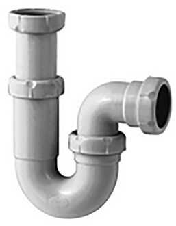 Riko Telescopisch Kunststof Sifon 1 1/2" x 40mm Wit