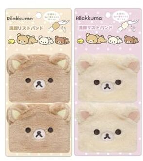 Rilakkuma Face Wash Wrist Band (Set of 2) Korilakkuma - H70×W90×D30mm
