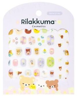 Rilakkuma Flower Nail Sticker 1 set