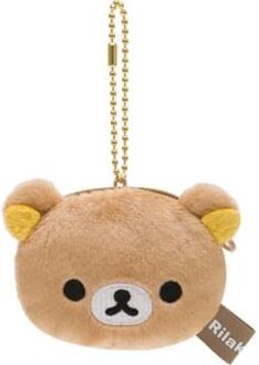 Rilakkuma Mini Plush Coin Purse with Keychain / Keyring One Size