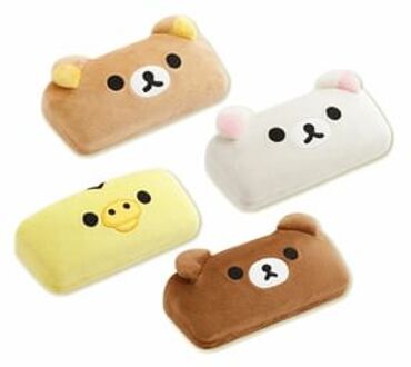 Rilakkuma Plush Eyeglasses Case Korilakkuma - H100×W210×D60mm