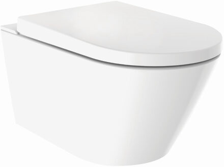 Rimfree douche wc met geurafzuiging Wiesbaden Vesta mat wit 32.3630